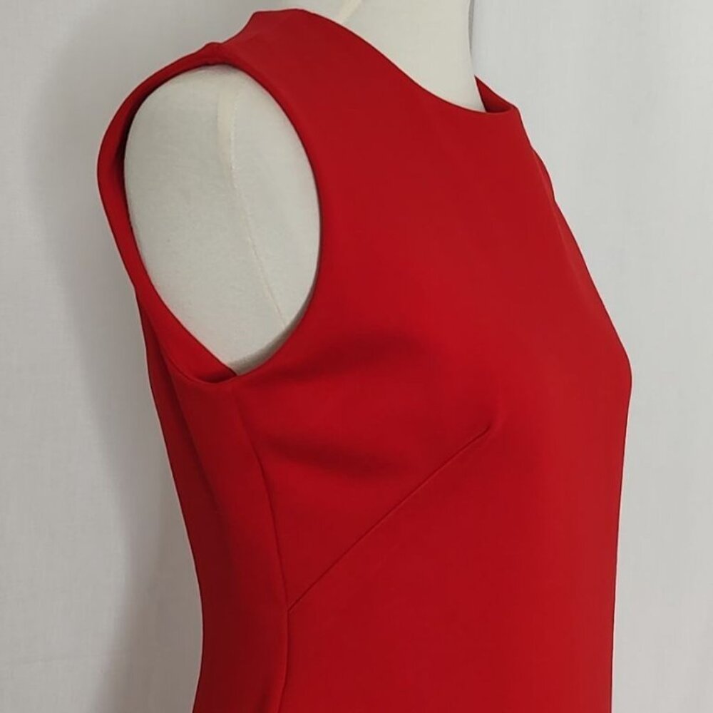 Spanx The Perfect Sheath Dress M Red Sleeveless Ponte Knit Slimming 20380R - Picture 8 of 11